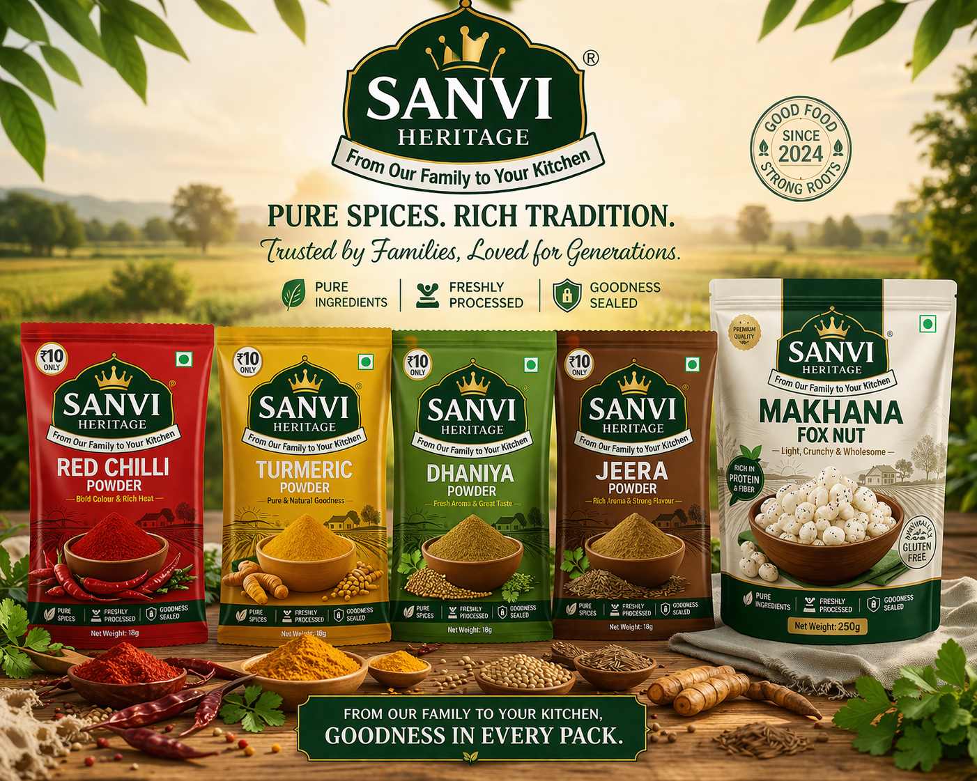 Sanvi Heritage Product Range